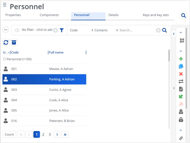 Screen capture of a module on a tablet with only the elements panel in expanded mode