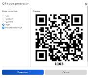 Generate QR code